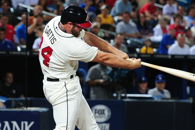 Gattis, Simmons Hit HRs as Braves Top Dodgers