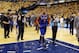 May 18, 2013; Indianapolis, IN, USA; New York Knicks forward Carmelo Anthony (7) walks off the floor after losing to the Indiana Pacers in game six of the second round of the 2013 NBA Playoffs at Bankers Life Fieldhouse. Indiana defeats New York 106-99. Mandatory Credit: Brian Spurlock-USA TODAY Sports