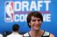 May 16, 2013; Chicago, IL, USA; Jeff Withey is interviewed during the NBA Draft combine at Harrison Street Athletics Facility. Mandatory Credit: Jerry Lai-USA TODAY Sports