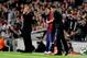 BARCELONA, SPAIN - MAY 05: Lionel Messi of Barcelona speaks with Tito Vilanova the Barcelona head coach as he prepares to come off the bench during the La Liga match between FC Barcelona and Real Betis Balompie at Camp Nou on May 5, 2013 in Barcelona, Spain. (Photo by David Ramos/Getty Images)