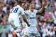 LONDON, ENGLAND - MAY 19: Michael Dawson and Kyle Walker of Tottenham celebrate the Gareth Bale goal during the Barclays Premier League match between Tottenham Hotspur and Sunderland at White Hart Lane on May 19, 2013 in London, England. (Photo by Jan Kruger/Getty Images)