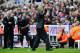 NEWCASTLE UPON TYNE, ENGLAND - MAY 19: Manager Arsene Wenger of Arsenal celebrates at the final whistle during the Barclays Premier League match between Newcastle United and Arsenal at St James' Park on May 19, 2013 in Newcastle upon Tyne, England. (Photo by Stu Forster/Getty Images)