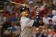 ARLINGTON, TX - MAY 19: Miguel Cabrera #24 of the Detroit Tigers hits his third home run in the eighth inning against the Texas Rangers at Rangers Ballpark in Arlington on May 19, 2013 in Arlington, Texas. (Photo by Rick Yeatts/Getty Images)