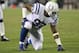 November 8, 2012; Jacksonville FL, USA; Indianapolis Colts outside linebacker Dwight Freeney (93) rushes during the second half against the Jacksonville Jaguars at EverBank Field. Indianapolis Colts defeated the Jacksonville Jaguars 27-10. Mandatory Credit: Kim Klement-USA TODAY Sports