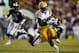BATON ROUGE, LA - NOVEMBER 10: Jarvis Landry #80 of the LSU Tigers is tackled by Matthew Wells #22 of the Mississippi State Bulldogs at Tiger Stadium on November 10, 2012 in Baton Rouge, Louisiana. (Photo by Chris Graythen/Getty Images)
