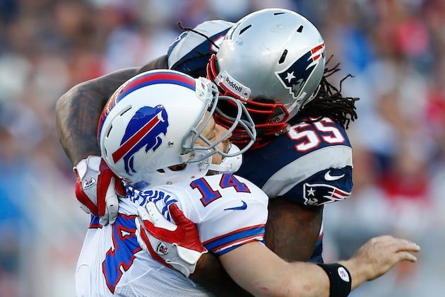 Report: Brandon Spikes Not at OTAs, Will Report for Camp