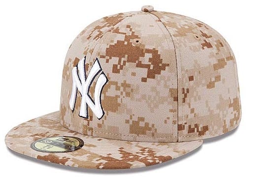 Yankees Will Wear Pixelated Camouflage Hats on Memorial Day