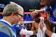 LAS VEGAS, NV - DECEMBER 08: (L-R) Trainer Freddie Roach talks with Manny Pacquiao between rounds against Juan Manuel Marquez during their welterweight bout at the MGM Grand Garden Arena on December 8, 2012 in Las Vegas, Nevada. (Photo by Al Bello/Getty Images)