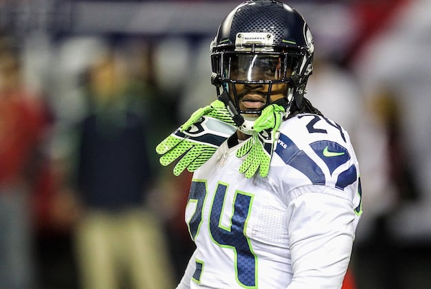 Marshawn Lynch Only Healthy Seahawk Missing from First Workout