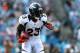 CHARLOTTE, NC - NOVEMBER 11: Willis McGahee #23 of the Denver Broncos during their game at Bank of America Stadium on November 11, 2012 in Charlotte, North Carolina. (Photo by Streeter Lecka/Getty Images)
