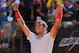 ROME, ITALY - MAY 19: Rafael Nadal of Spain celebrates after his straight sets victory against Roger Federer of Switzerland in their final match during day eight of the Internazionali BNL d'Italia 2013 at the Foro Italico Tennis Centre on May 19, 2013 in Rome, Italy. (Photo by Clive Brunskill/Getty Images)