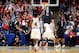 DAYTON, OH - MARCH 24: Victor Oladipo #4 of the Indiana Hoosiers holds his hand up in the air after making a three pointer late in the game against the Temple Owls during the third round of the 2013 NCAA Men's Basketball Tournament at UD Arena on March 24, 2013 in Dayton, Ohio. (Photo by Jason Miller/Getty Images)