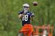 LAKE FOREST, IL - MAY 12: Tight end Evan Rodriguez #88 of the Chicago Bears catches a pass during rookie minicamp at Halas Hall on May 12, 2012 in Chicago, Illinois. Rodriguez was the Bears' fourth round pick in the 2012 draft. (Photo by Brian Kersey/Getty Images)