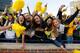 ANN ARBOR, MI - NOVEMBER 17: Students celebrate the Michigan Wolverines 42-17 win over the Iowa Hawkeyes with fans at Michigan Stadium on November 17, 2012 in Ann Arbor, Michigan. (Photo by Gregory Shamus/Getty Images)