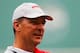 BOSTON, MA - MAY 11: Head coach of the Ohio State University Buckeyes football team, Urban Meyer, stands on the field prior to the game between the Boston Red Sox and the Toronto Blue Jays on May 11, 2013 at Fenway Park in Boston, Massachusetts. (Photo by Jared Wickerham/Getty Images)