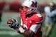 Oct 8, 2011; Oxford, OH, USA; Miami Redhawks wide reciever Nick Harwell catches a touchdown pass during the second half of their football game against the Army Black Knights at Fred Yager Stadium. Mandatory Credit: Tony Tribble-USA TODAY Sports