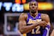 Nov 24, 2012; Dallas, TX, USA; Los Angeles Lakers center Dwight Howard (12) waits for play to resume during the game against the Dallas Mavericks at the American Airlines Center. The Lakers defeated the Mavericks 115-89. Mandatory Credit: Jerome Miron-USA TODAY Sports