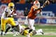 ATLANTA, GA - DECEMBER 31: Tajh Boyd #10 of the Clemson Tigers pitches the ball away from Kwon Alexander #25 of the LSU Tigers during the 2012 Chick-fil-A Bowl at Georgia Dome on December 31, 2012 in Atlanta, Georgia. (Photo by Kevin C. Cox/Getty Images)