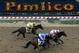 BALTIMORE, MD - MAY 18: Orb #1, ridden by Joel Rosario, leads Glodencents #2, ridden by Kevin Krigger, and Departing #4, ridden by Brain Hernandez Jr., down the frontstretch at the start of the 138th running of the Preakness Stakes at Pimlico Race Course on May 18, 2013 in Baltimore, Maryland. (Photo by Patrick Smith/Getty Images)