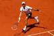 ROME, ITALY - MAY 17: Novak Djokovic of Serbia in action during his quarter final match against Tomas Berdych of the Czech Republic on day six of the Internazionali BNL d'Italia 2013 at the Foro Italico Tennis Centre on May 17, 2013 in Rome, Italy. (Photo by Clive Mason/Getty Images)