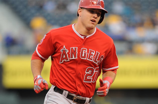 VIDEO: Mike Trout Takes Ervin Santana Way, Way Deep
