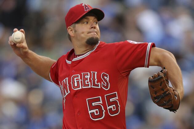 Angels' Blanton Gets First Win After 0-7 Start