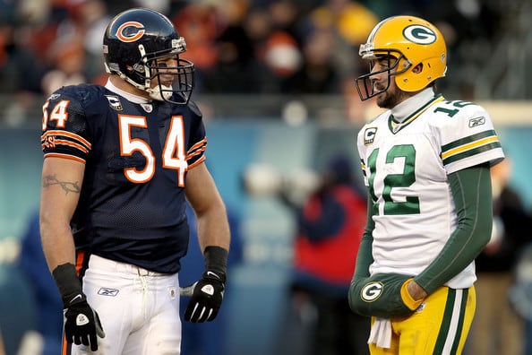 Pack's Rodgers: Urlacher Favorite Opponent