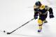 May 19, 2013; Boston, MA, USA; Boston Bruins defenseman Torey Krug (47) controls the puck during second period in game two of the second round of the 2013 Stanley Cup Playoffs against the New York Rangers at TD Garden. Mandatory Credit: Greg M. Cooper-USA TODAY Sports