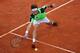 ROME, ITALY - MAY 17: David Ferrer of Spain plays a forehand against Rafael Nadal of Spain in their quarter final round match during day six of the Internazionali BNL d'Italia 2013 at the Foro Italico Tennis Centre on May 17, 2013 in Rome, Italy. (Photo by Clive Brunskill/Getty Images)
