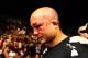 Oct. 29, 2011; Las Vegas, NV, USA; UFC fighter B.J. Penn walks from the octagon following his fight against Nick Diaz (not pictured) during UFC 137 at the Mandalay Bay event center. Mandatory Credit: Mark J. Rebilas-USA TODAY Sports
