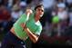 May 19, 2013; Rome, ITALY; Roger Federer (SUI) during his match against Rafael Nadal (ESP) in the men's final of the Rome Open at Foro Italico. Mandatory Credit: Nicolas Luttiau/Presse Sports via USA TODAY Sports