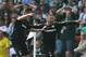 GLASGOW, SCOTLAND - MAY 26: Gary Hooper (R) of Celtic celebrates after scoring the opening goal of the William Hill Scottish Cup Final match between Celtic and Hibernian at Hampden Stadium on May 26, 2013 in Glasgow, Scotland. (Photo by Ian MacNicol/Getty Images)