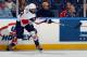 BUFFALO, NY - SEPTEMBER 29: Seth Jones #3 of Team McClanahan skates against Team Housley at the USA Hockey All-American Prospects Game at the First Niagara Center on September 29, 2012 in Buffalo, New York. (Photo by Bruce Bennett/Getty Images)