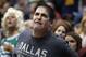 SALT LAKE CITY, UT - OCTOBER 31: Owner of Dallas Mavericks, Mark Cuban, yells at the officials during a game against the Utah Jazz during the second half of an NBA game October 31, 2012 at EnergySolution Arena in Salt Lake City, Utah. NOTE TO USER: User expressly acknowledges and agrees that, by downloading and or using this photograph, User is consenting to the terms and conditions of the Getty Images License Agreement. (Photo by George Frey/Getty Images)