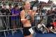Amanda Stevens celebrates her win. (Image via Ironman.com)