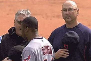 Terry Francona's Argument with an Umpire Is Interrupted by 'God Bless America'