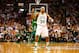 BOSTON, MA - APRIL 28: Paul Pierce #34 of the Boston Celtics celebrates after making a shot at the end of the second quarter against the New York Knicks during Game Four of the Eastern Conference Quarterfinals of the 2013 NBA Playoffs on April 28, 2013 at TD Garden in Boston, Massachusetts. NOTE TO USER: User expressly acknowledges and agrees that, by downloading and or using this photograph, User is consenting to the terms and conditions of the Getty Images License Agreement. (Photo by Jared Wickerham/Getty Images)
