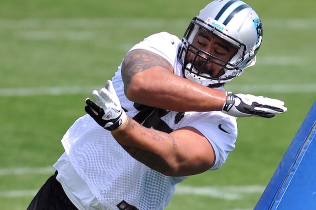 Panthers Lotulelei Enjoying Introduction to NASCAR