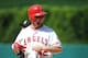 ANAHEIM, CA - MAY 19: Josh Hamilton #32 of the Los Angeles Angels of Anaheim waits on first base in the eighth inning against the Chicago White Sox at Angel Stadium of Anaheim on May 19, 2013 in Anaheim, California. (Photo by Lisa Blumenfeld/Getty Images)