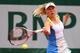 PARIS, FRANCE - MAY 27: Caroline Wozniacki of Denmark plays a forehand in her Women's Singles match against Laura Robson of Great Britain during day two of the French Open at Roland Garros on May 27, 2013 in Paris, France. (Photo by Julian Finney/Getty Images)