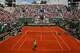 PARIS, FRANCE - MAY 27: Aljaz Bedene of Slovenia serves in his Men's Singles match against Jo-Wilfried Tsonga of France during day two of the French Open at Roland Garros on May 27, 2013 in Paris, France. (Photo by Julian Finney/Getty Images)