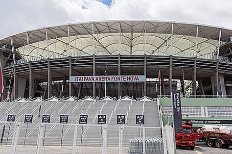 Part of Roof Collapses in Stadium