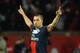 PARIS, FRANCE - MAY 18: Zlatan Ibrahimovic of PSG celebrates after scoring to make it 3-0 during the Ligue 1 match between Paris Saint-Germain FC and Stade Brestois 29 at Parc des Princes on May 18, 2013 in Paris, France. (Photo by Michael Regan/Getty Images)