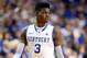 LEXINGTON, KY - JANUARY 26: Nerlens Noel #3 of the Kentucky Wildcats watches the action during the game against the LSU Tigers at Rupp Arena on January 26, 2013 in Lexington, Kentucky. (Photo by Andy Lyons/Getty Images)