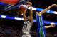 PHILADELPHIA, PA - MARCH 22: Otto Porter Jr. #22 of the Georgetown Hoyas dunks in the second hal fagainst Chase Fieler #20 of the Florida Gulf Coast Eagles during the second round of the 2013 NCAA Men's Basketball Tournament at Wells Fargo Center on March 22, 2013 in Philadelphia, Pennsylvania. (Photo by Elsa/Getty Images)