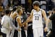 MEMPHIS, TN - MAY 27: Tony Parker #9 of the San Antonio Spurs shakes hands with Marc Gasol #33 of the Memphis Grizzlies after the Spurs defeated the Grizzlies 93-86 during Game Four of the Western Conference Finals of the 2013 NBA Playoffs at the FedExForum on May 27, 2013 in Memphis, Tennessee. NOTE TO USER: User expressly acknowledges and agrees that, by downloading and or using this photograph, User is consenting to the terms and conditions of the Getty Images License Agreement. (Photo by Kevin C. Cox/Getty Images)