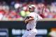 CINCINNATI, OH - MAY 27: Mike Leake #44 of the Cincinnati Reds pitches against the Cleveland Indians during the interleague game at Great American Ball Park on May 27, 2013 in Cincinnati, Ohio. (Photo by Joe Robbins/Getty Images)