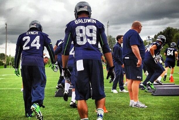 Marshawn Lynch Spotted at OTAs