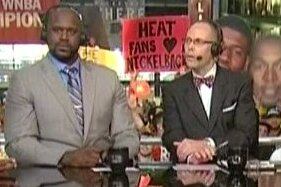 Indiana Pacers Fan Holds Up