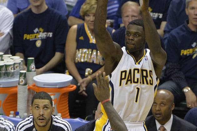 Lance Stephenson Nails Corner 3-Pointer to End Third Quarter